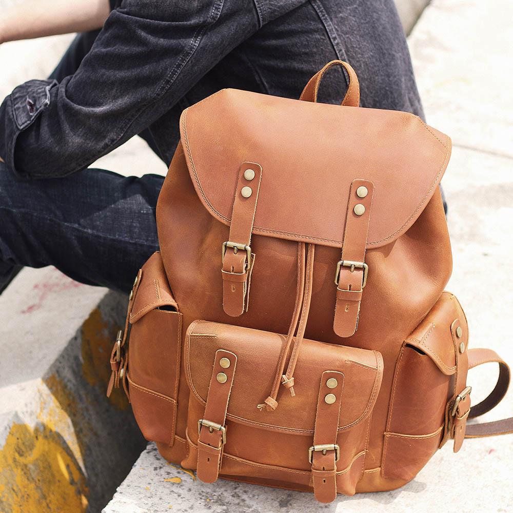 Caelan | Vintage-Lederrucksack