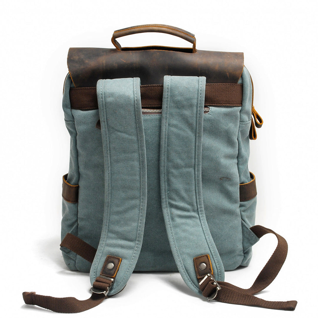 Asher | Vintage-Rucksack aus Canvas und Leder