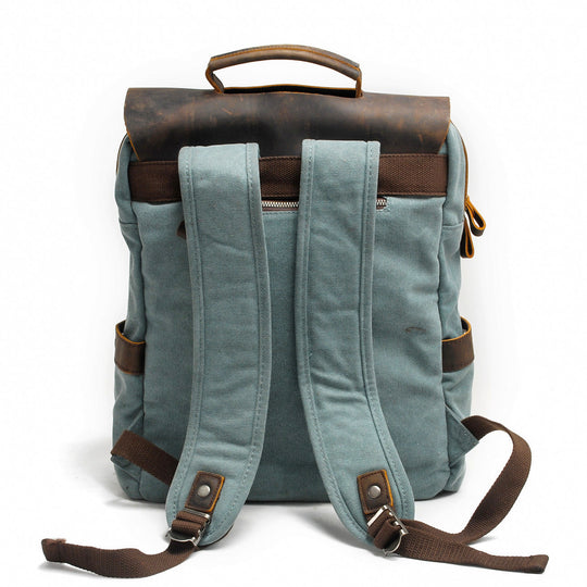 Asher | Vintage-Rucksack aus Canvas und Leder