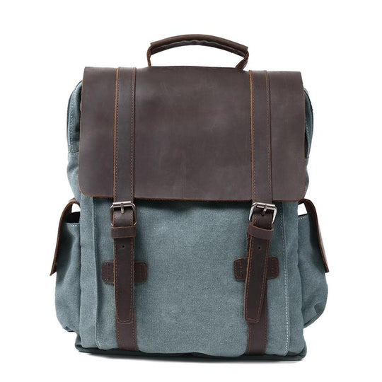 Novera | Vintage Canvas Lederrucksack