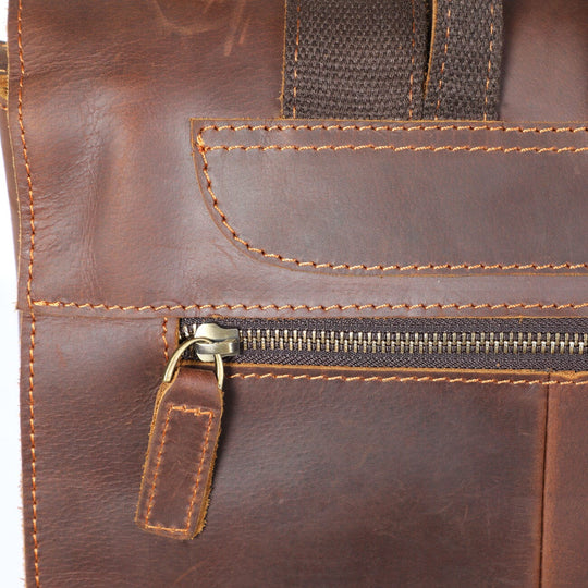 Alder | Vintage-Lederrucksack mit Klappe