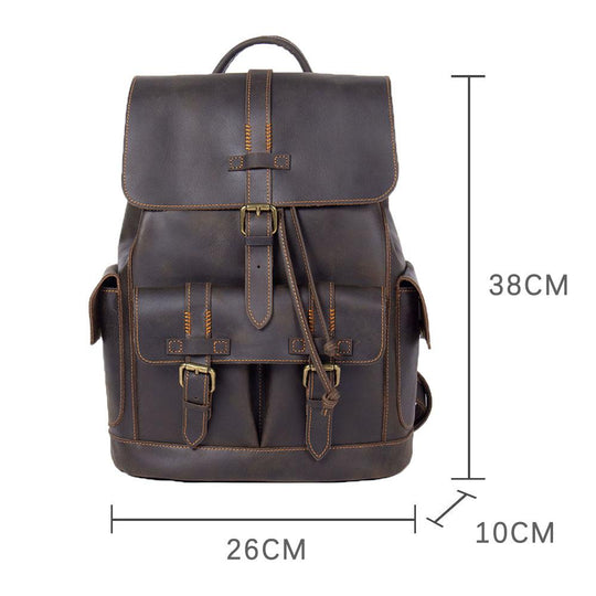 Velare | Leder-Laptop-Rucksack