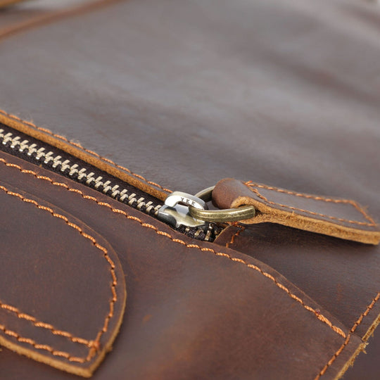 Alder | Vintage-Lederrucksack mit Klappe