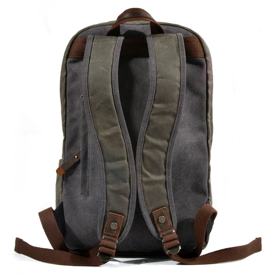 Strathmore | Vintage-Buchertasche aus gewachstem Canvas und Leder