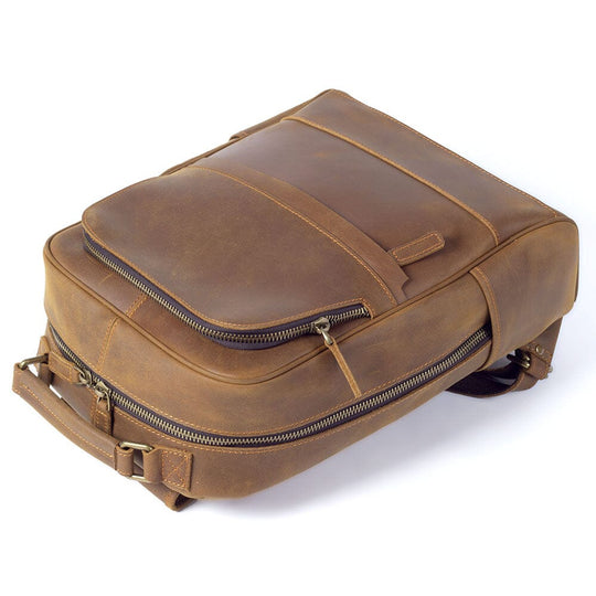 Callen | Elegantes Leder-Laptop-Rucksack