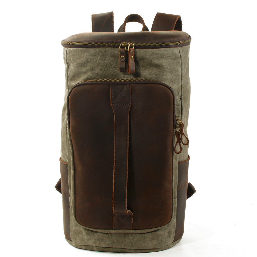 Brannor | Vintage Rucksack aus gewachstem Canvas und Leder