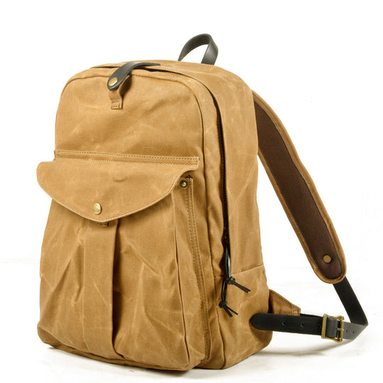 Calder | Rucksack aus gewachstem Canvas und Leder