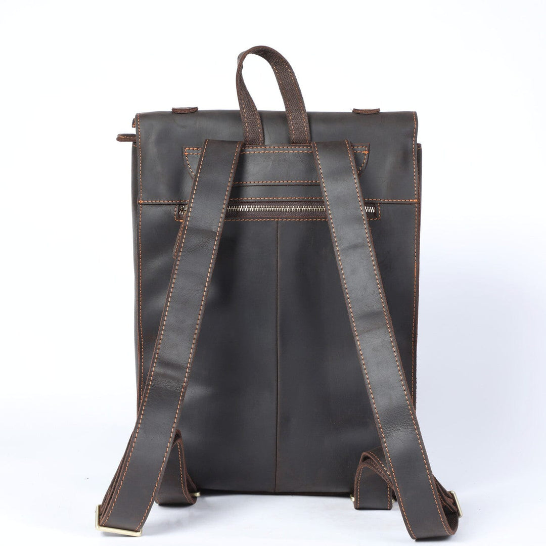 Alder | Vintage-Lederrucksack mit Klappe