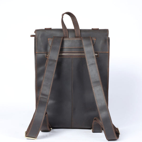 Alder | Vintage-Lederrucksack mit Klappe
