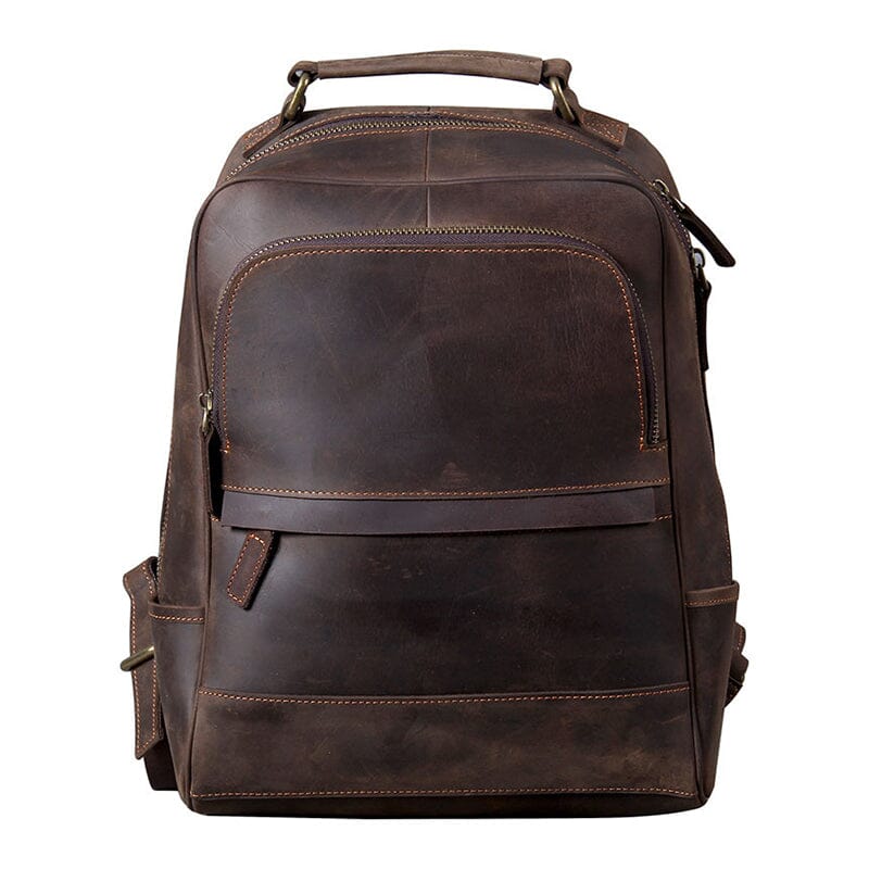 Callen | Elegantes Leder-Laptop-Rucksack