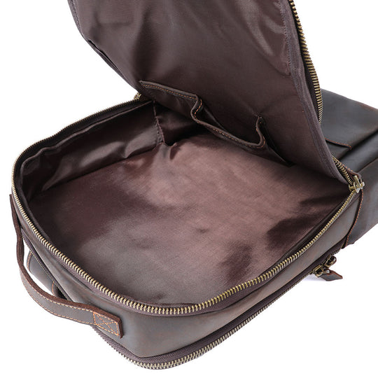 Ellis | Vintage-Leder-Laptop-Rucksack