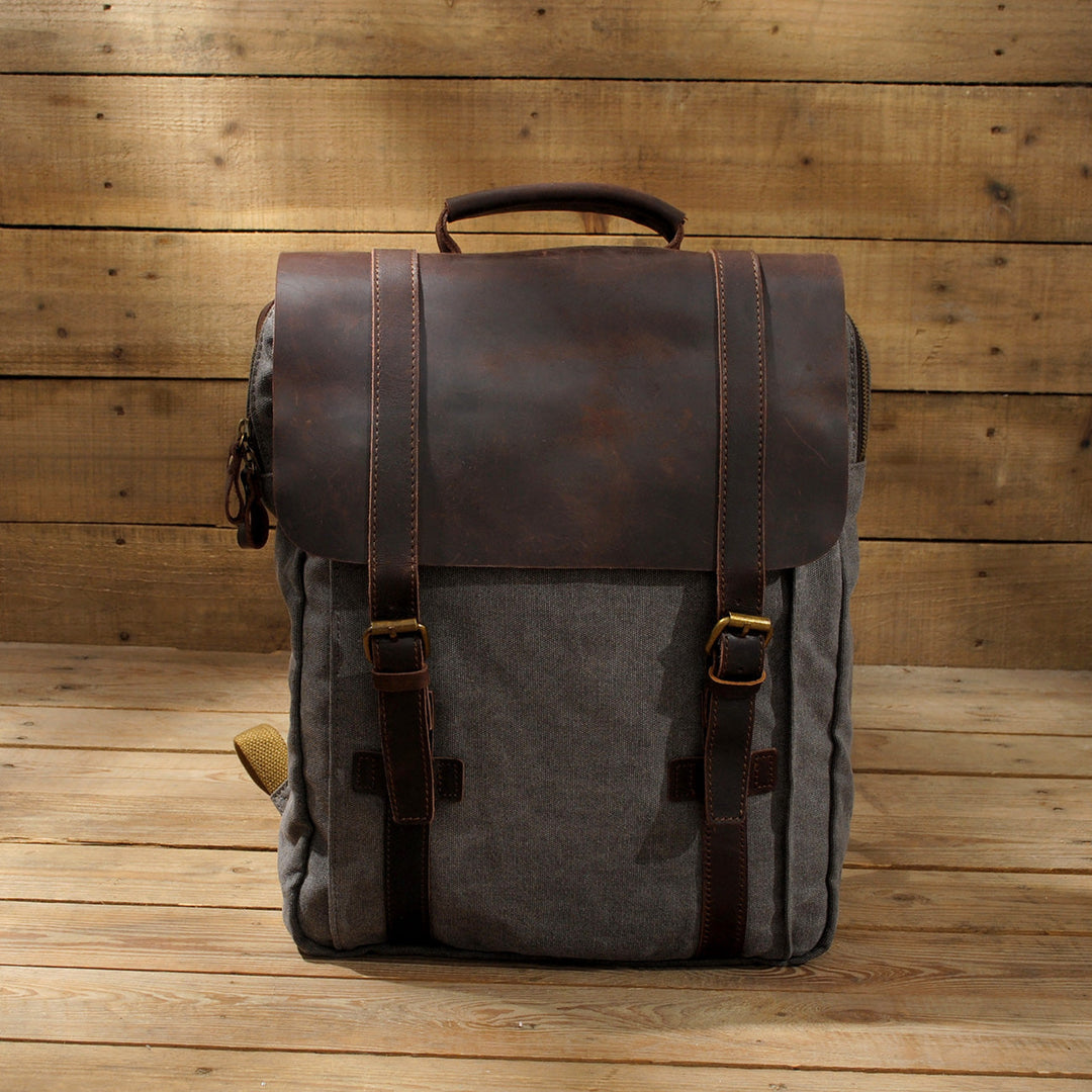 Fenric | Vintage-Tasche aus Canvas und Leder