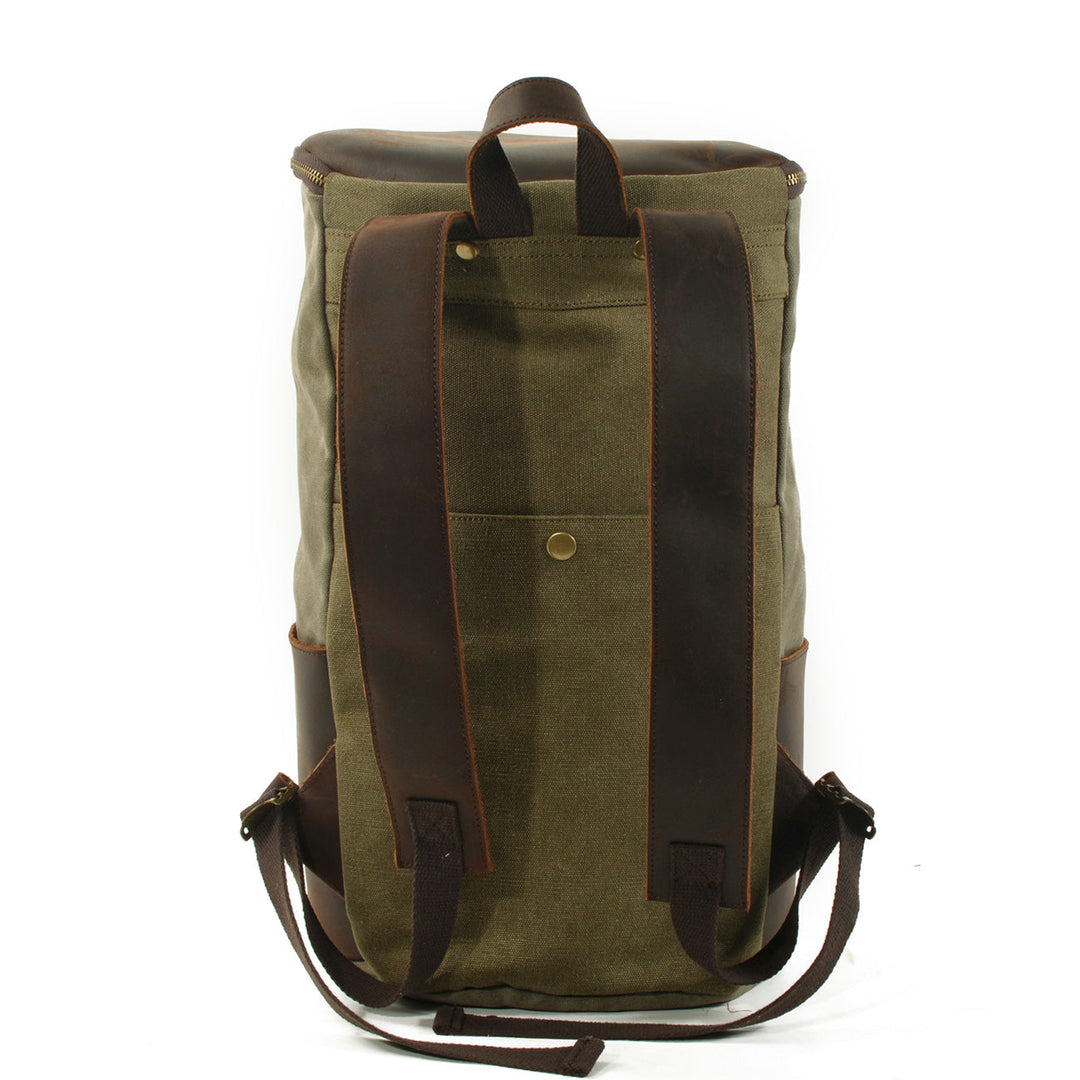 Brannor | Vintage Rucksack aus gewachstem Canvas und Leder