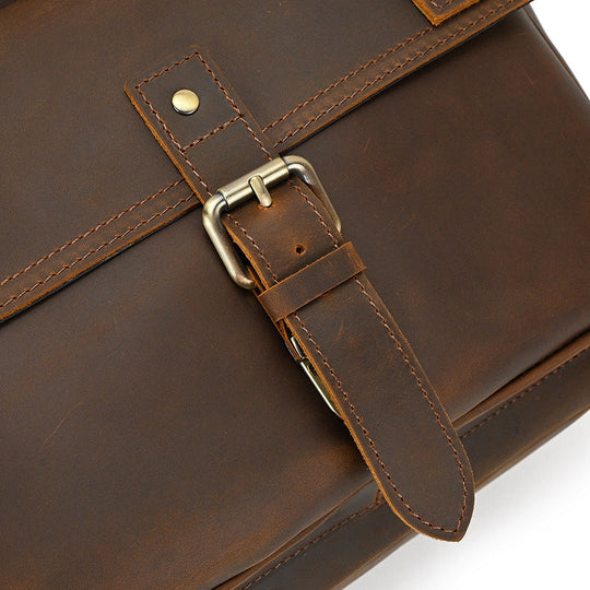 Rowan | Vintage-Lederrucksack mit Klappe