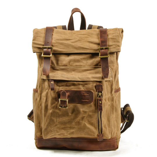 Maelor | Vintage-Rucksack aus Canvas und Leder