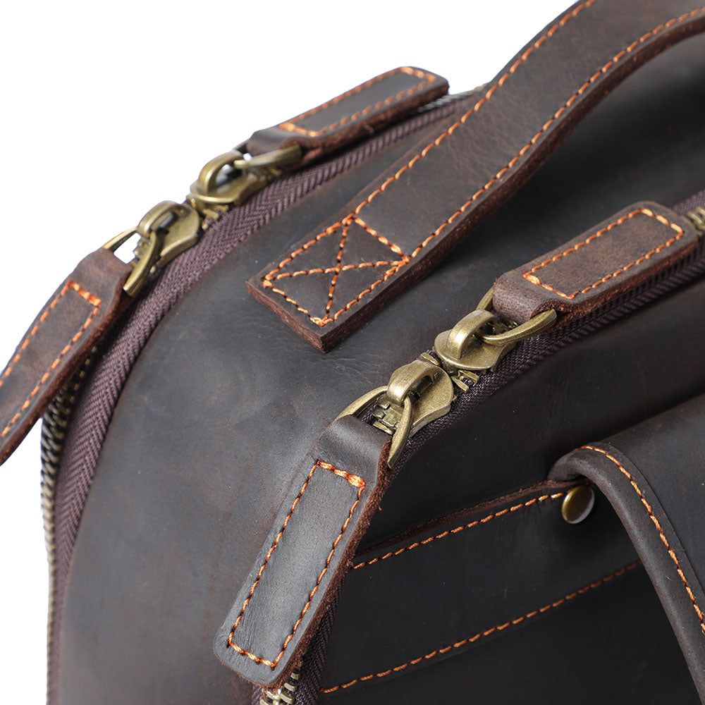 Ellis | Vintage-Leder-Laptop-Rucksack