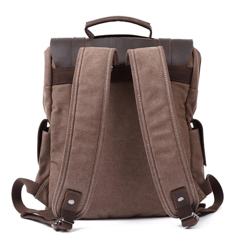Novera | Vintage Canvas Lederrucksack