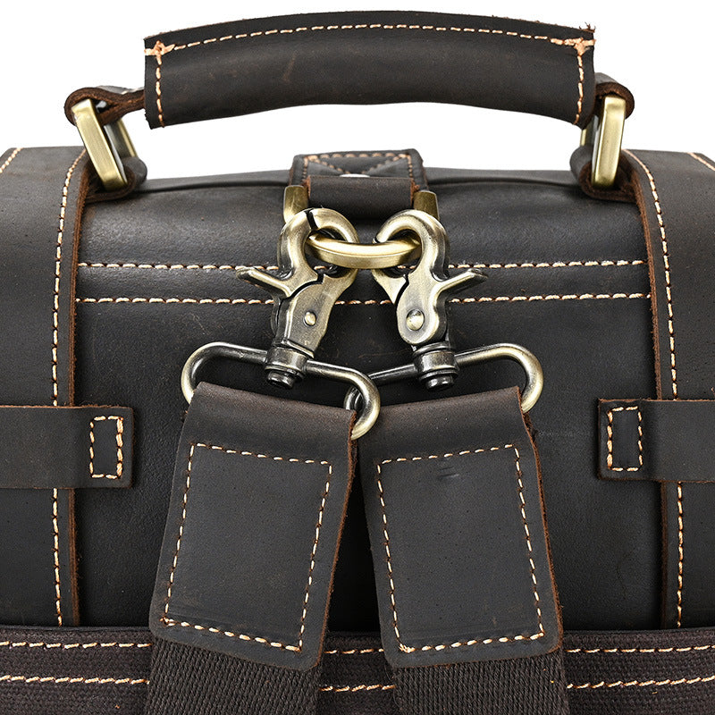 Eris | Vintage-Leder-Rucksack mit abnehmbaren Trägern