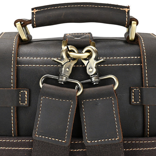 Eris | Vintage-Leder-Rucksack mit abnehmbaren Trägern