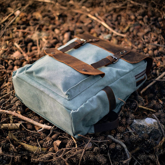 Asher | Vintage-Rucksack aus Canvas und Leder