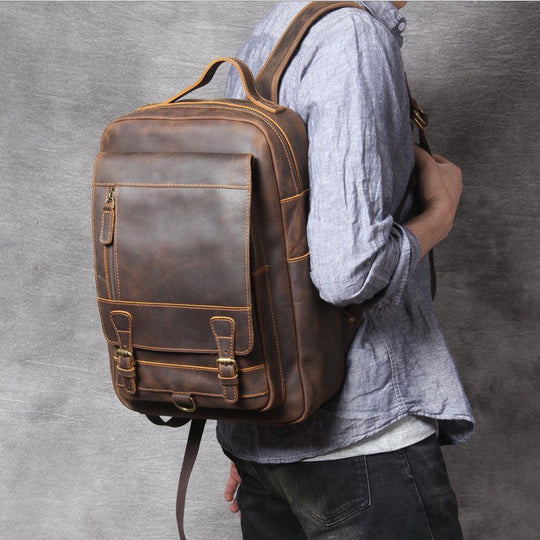 Ezren | Vintage-Lederrucksack