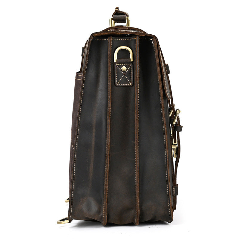 Eris | Vintage-Leder-Rucksack mit abnehmbaren Trägern
