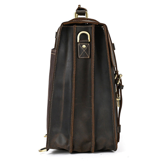 Eris | Vintage-Leder-Rucksack mit abnehmbaren Trägern