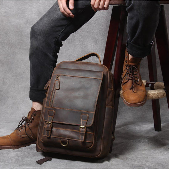 Ezren | Vintage-Lederrucksack