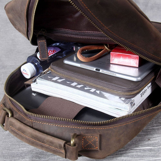 Callen | Elegantes Leder-Laptop-Rucksack