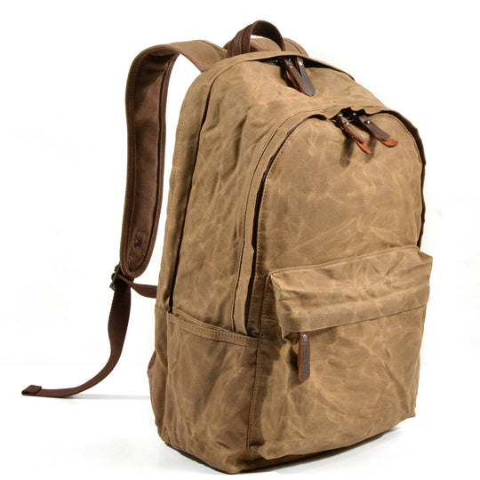 Strathmore | Vintage-Buchertasche aus gewachstem Canvas und Leder