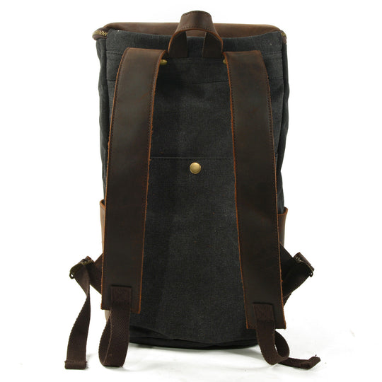 Brannor | Vintage Rucksack aus gewachstem Canvas und Leder
