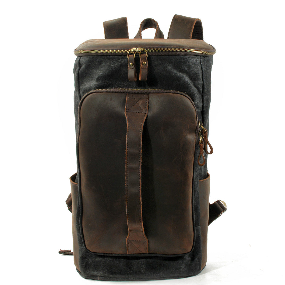 Brannor | Vintage Rucksack aus gewachstem Canvas und Leder