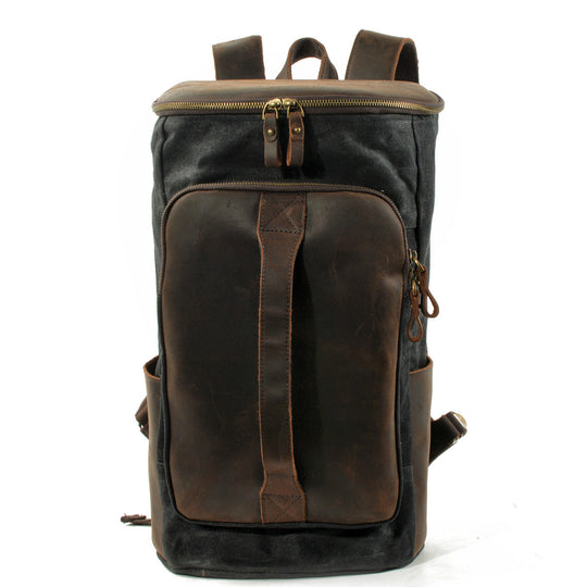 Brannor | Vintage Rucksack aus gewachstem Canvas und Leder