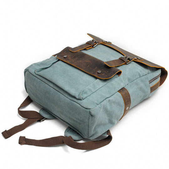 Asher | Vintage-Rucksack aus Canvas und Leder