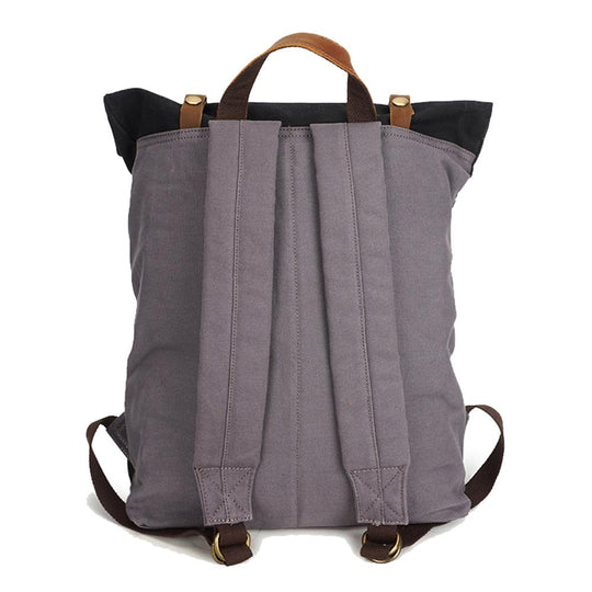 Arvik | Vintage Rolltop-Rucksack aus gewachstem Canvas