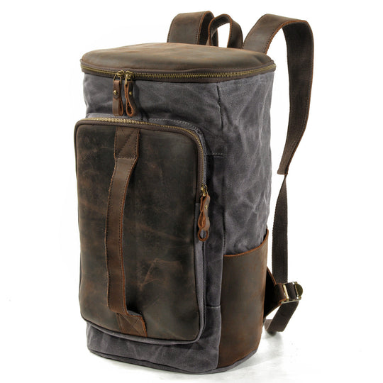 Brannor | Vintage Rucksack aus gewachstem Canvas und Leder