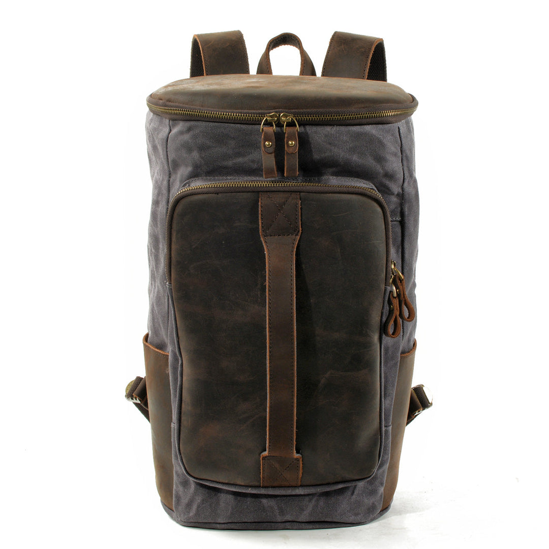 Brannor | Vintage Rucksack aus gewachstem Canvas und Leder