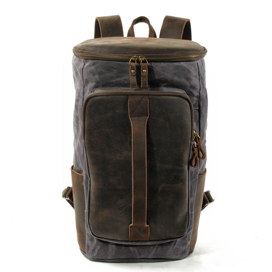 Brannor | Vintage Rucksack aus gewachstem Canvas und Leder
