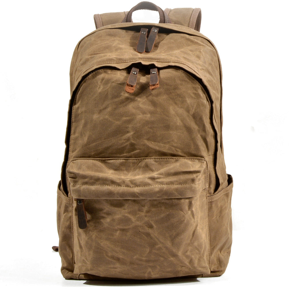 Strathmore | Vintage-Buchertasche aus gewachstem Canvas und Leder