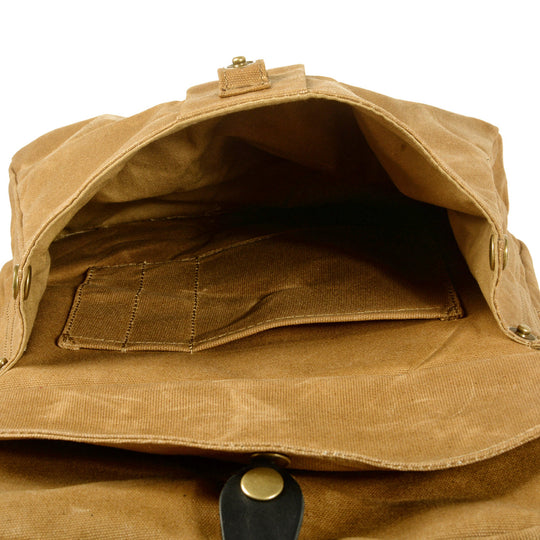 Calder | Rucksack aus gewachstem Canvas und Leder