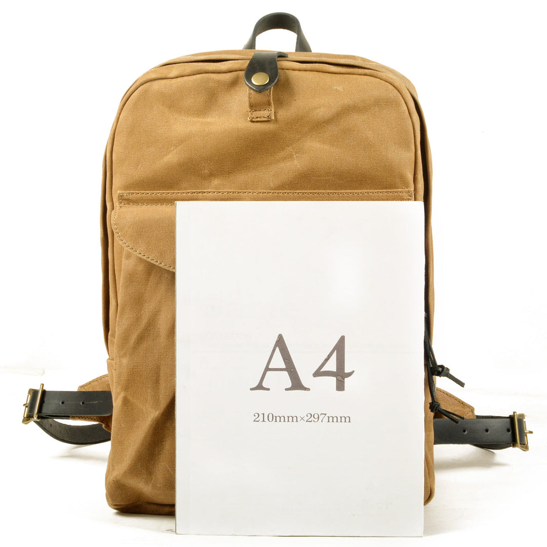 Calder | Rucksack aus gewachstem Canvas und Leder