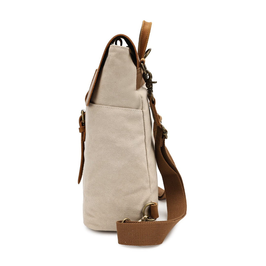 Sorelia | Minimalistischer Vintage-Rucksack aus Canvas und Leder