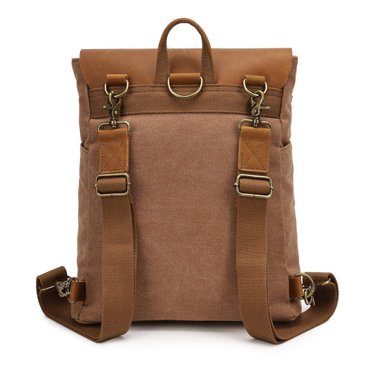 Sorelia | Minimalistischer Vintage-Rucksack aus Canvas und Leder