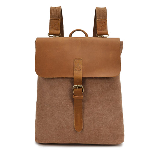 Sorelia | Minimalistischer Vintage-Rucksack aus Canvas und Leder