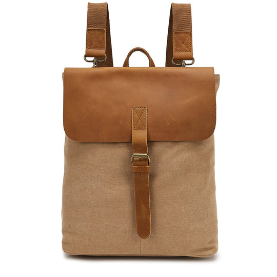 Sorelia | Minimalistischer Vintage-Rucksack aus Canvas und Leder
