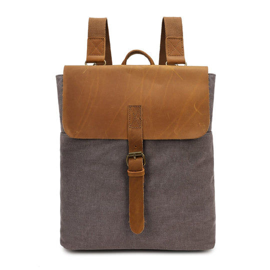 Sorelia | Minimalistischer Vintage-Rucksack aus Canvas und Leder