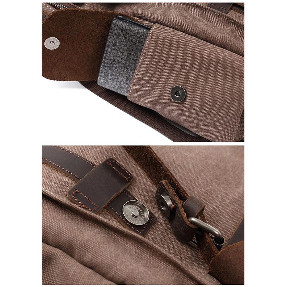 Novera | Vintage Canvas Lederrucksack