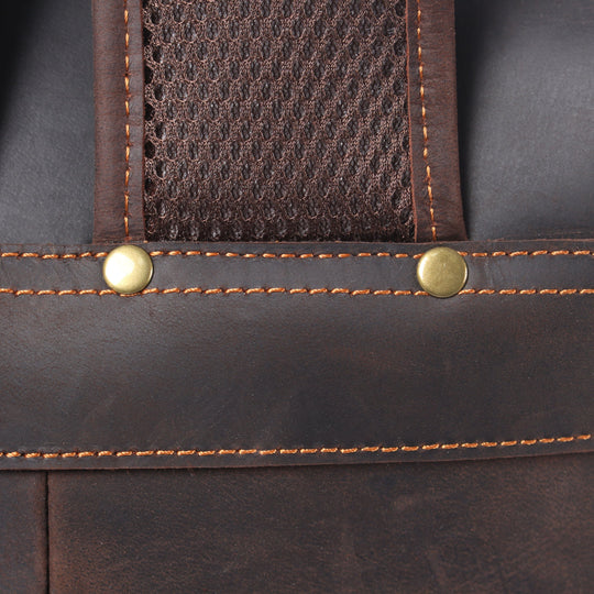 Lior | Vintage-Lederrucksack mit Kordelzug