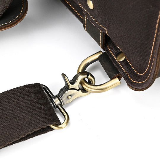 Eris | Vintage-Leder-Rucksack mit abnehmbaren Trägern