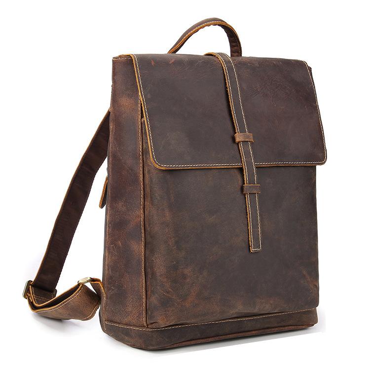 Remi | Minimalistischer Vintage-Lederrucksack